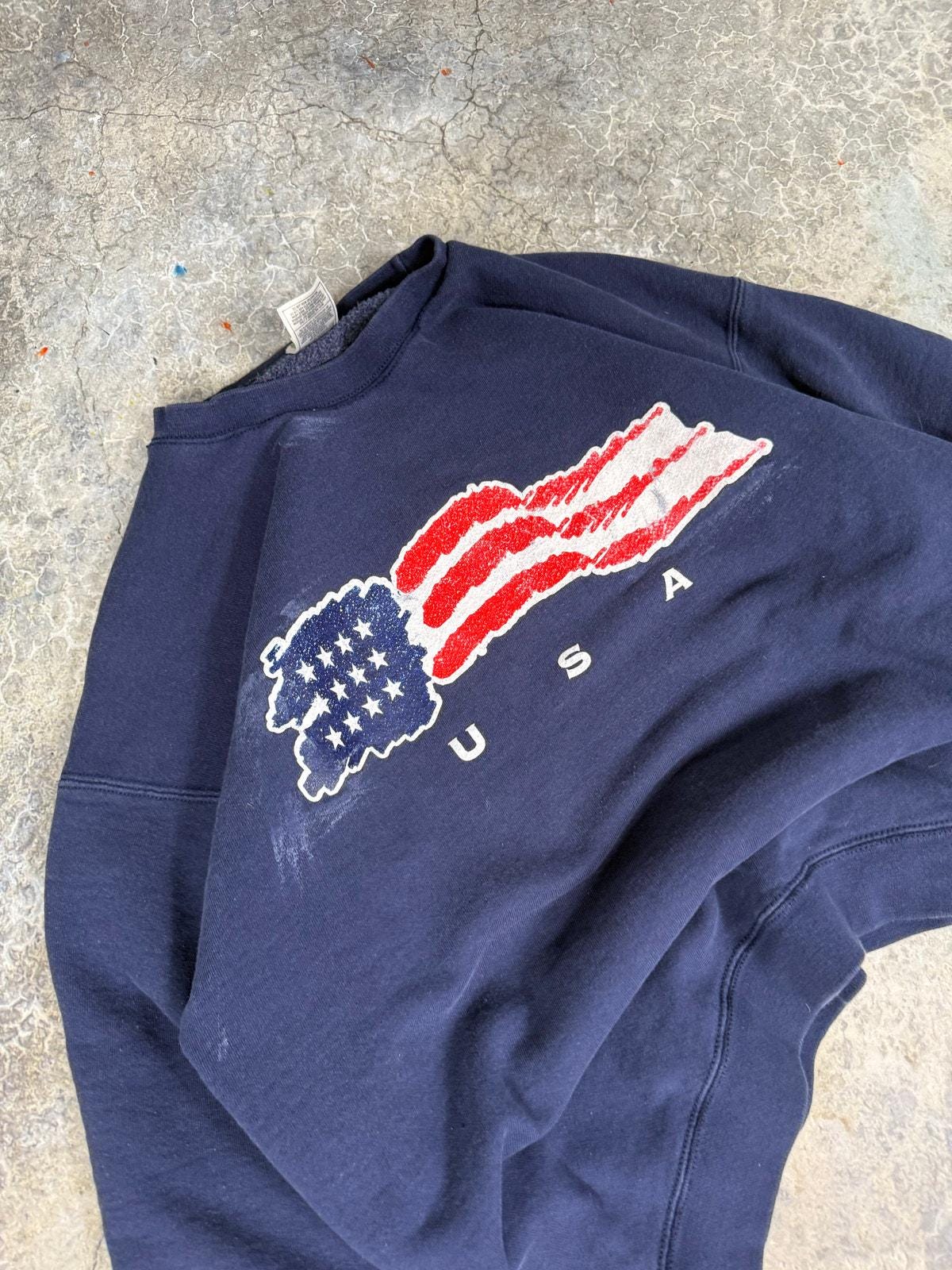 Vintage America Flag Sweatshirt