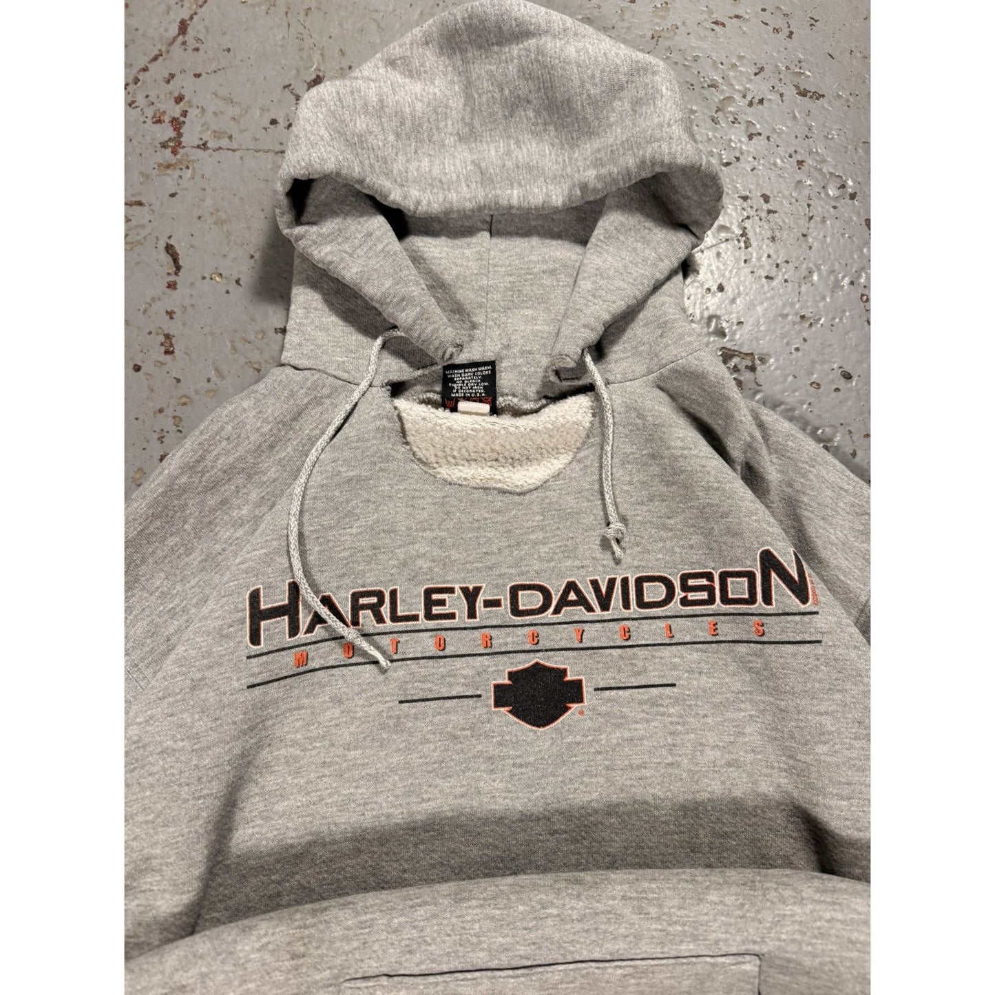 Vintage Thrashed Harley Davidson Hoodie
