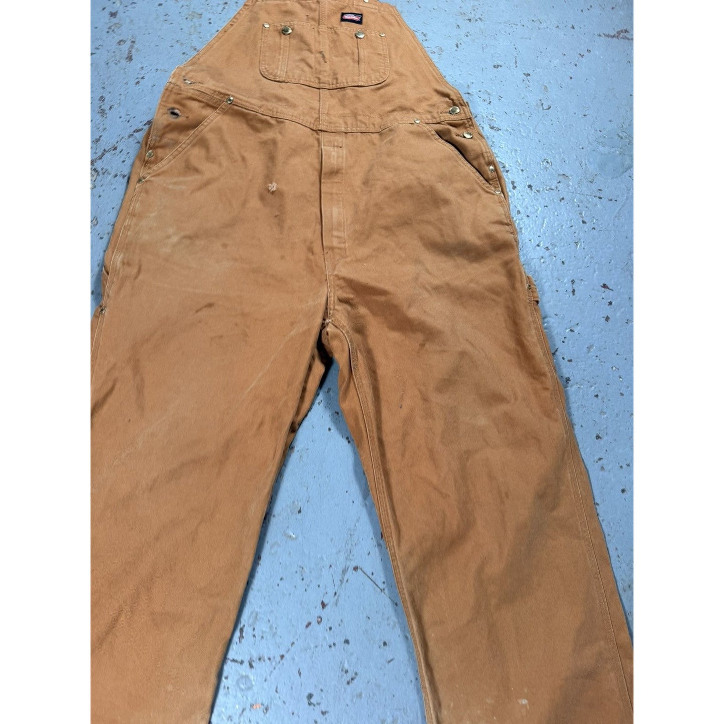 Vintage Faded Dickies Beige Overalls
