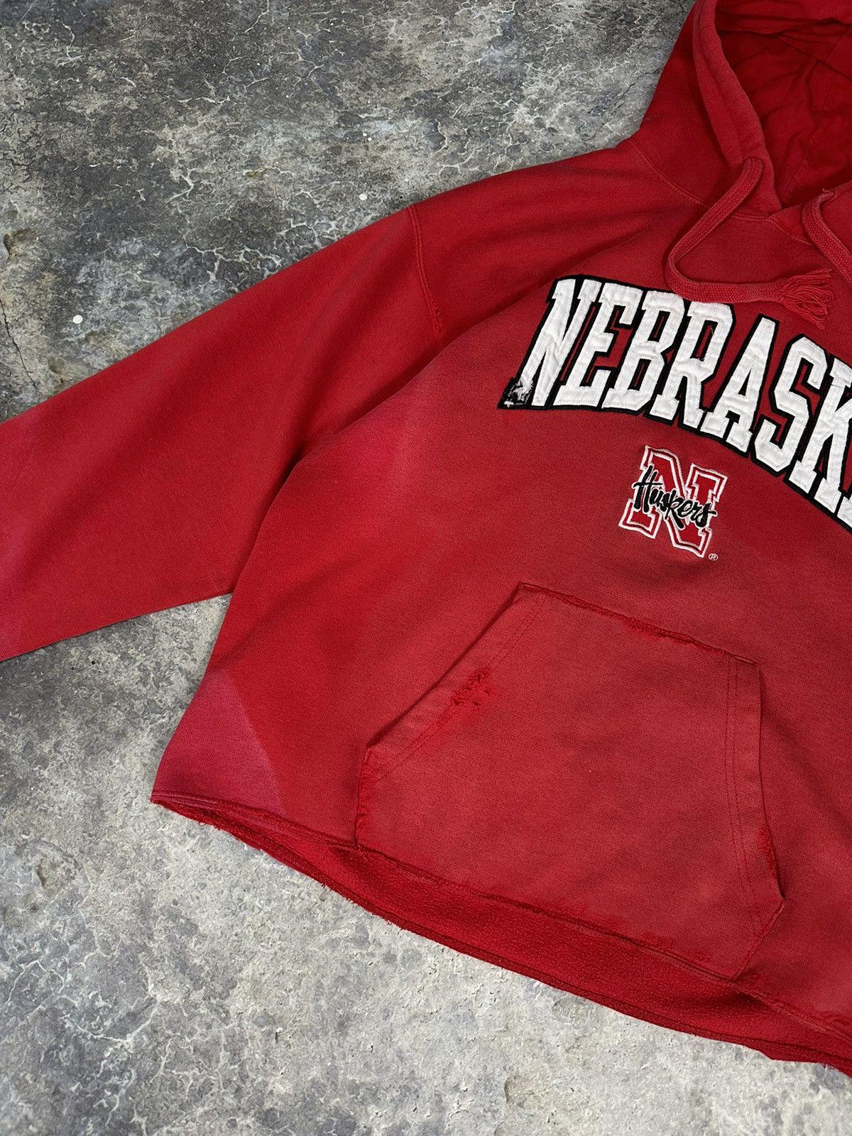 Vintage Distressed Nebraska Huskies Hoodie