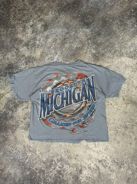 Vintage Thrashed Brooklyn Bikes Flame Tee