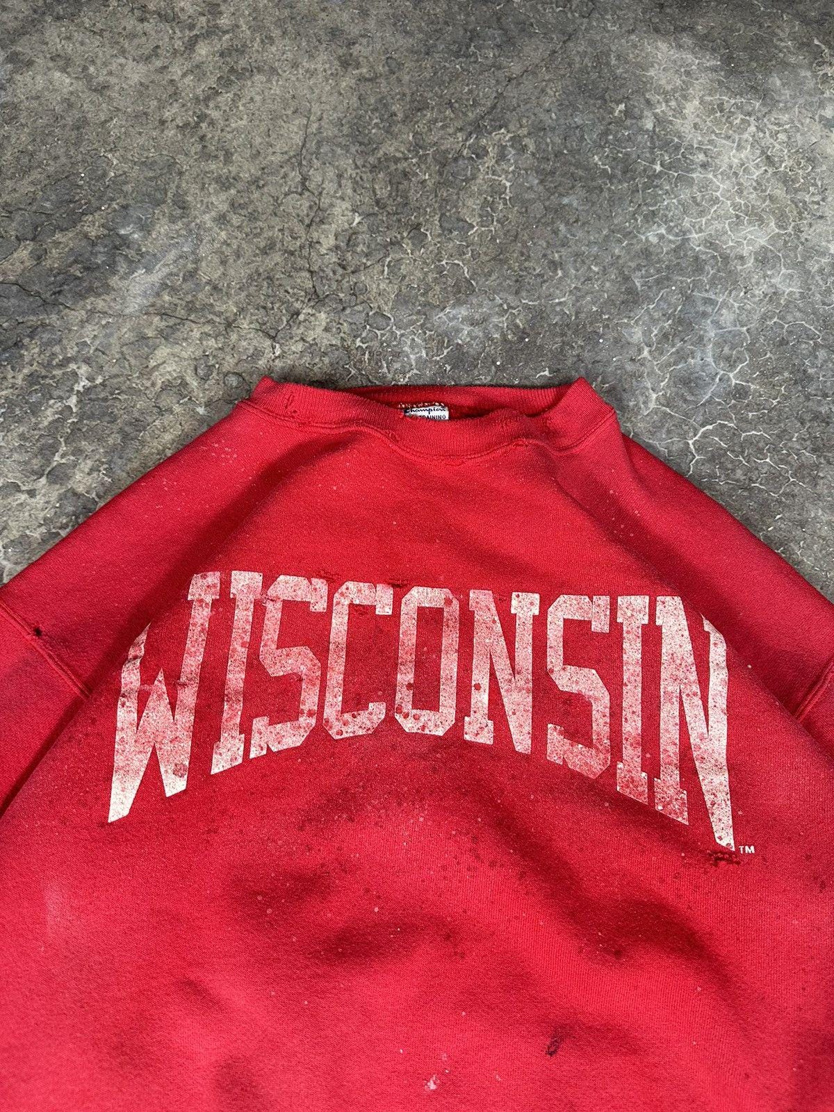Vintage Thrashed Wisconsin Crewneck