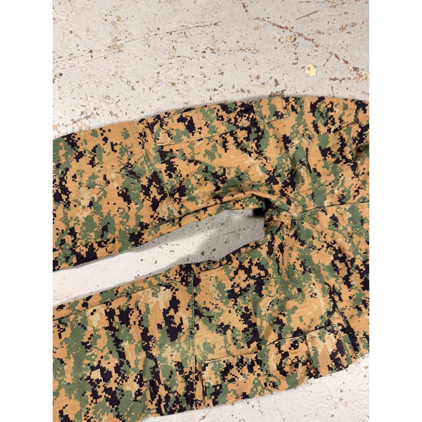Vintage Digital Pixel Camo Cargo Military Pants