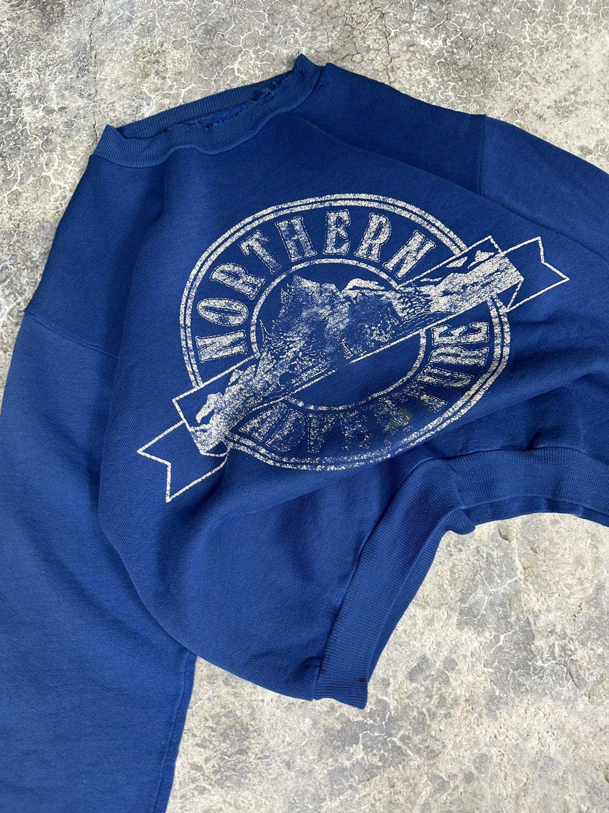 Vintage Thrashed Northern Blue Crewneck