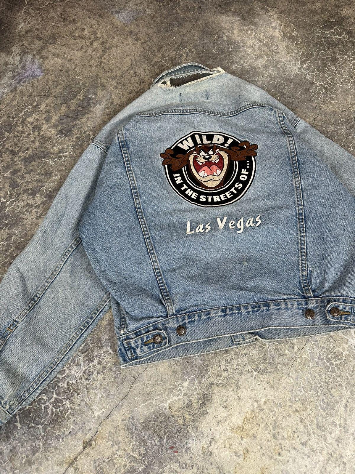 Vintage Distressed Taz Denim Jacket