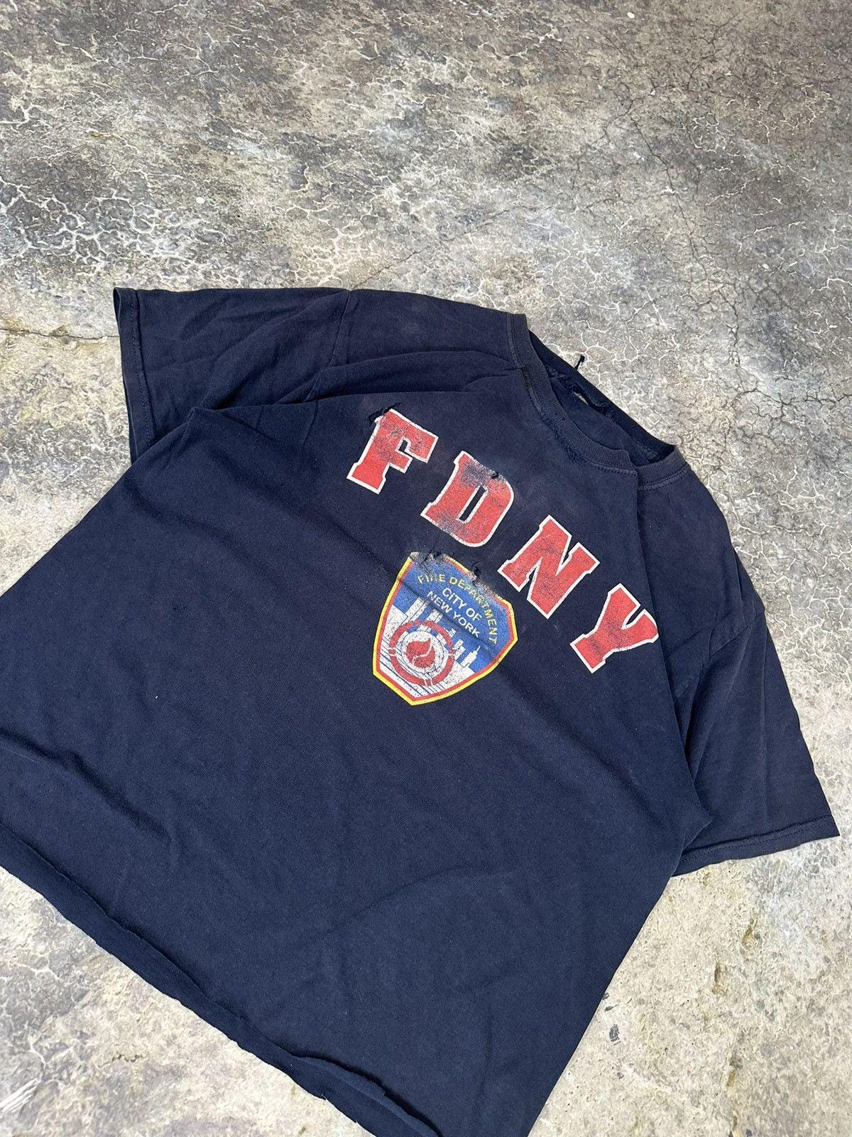 Vintage New York Fire Department Thrashed Tee