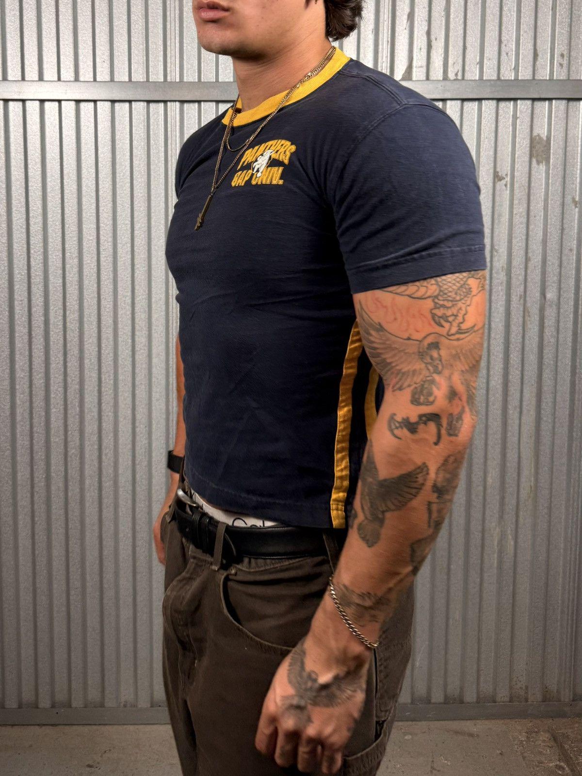 Vintage Panthers Gap Pinstripe Baby Tee / Tight / Cropped