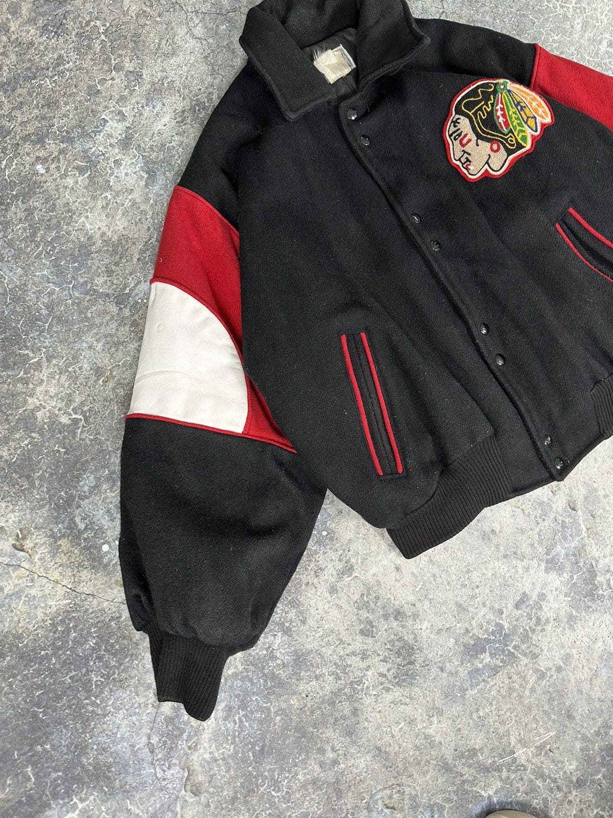 Vintage Chicago Blackhawks varsity jacket
