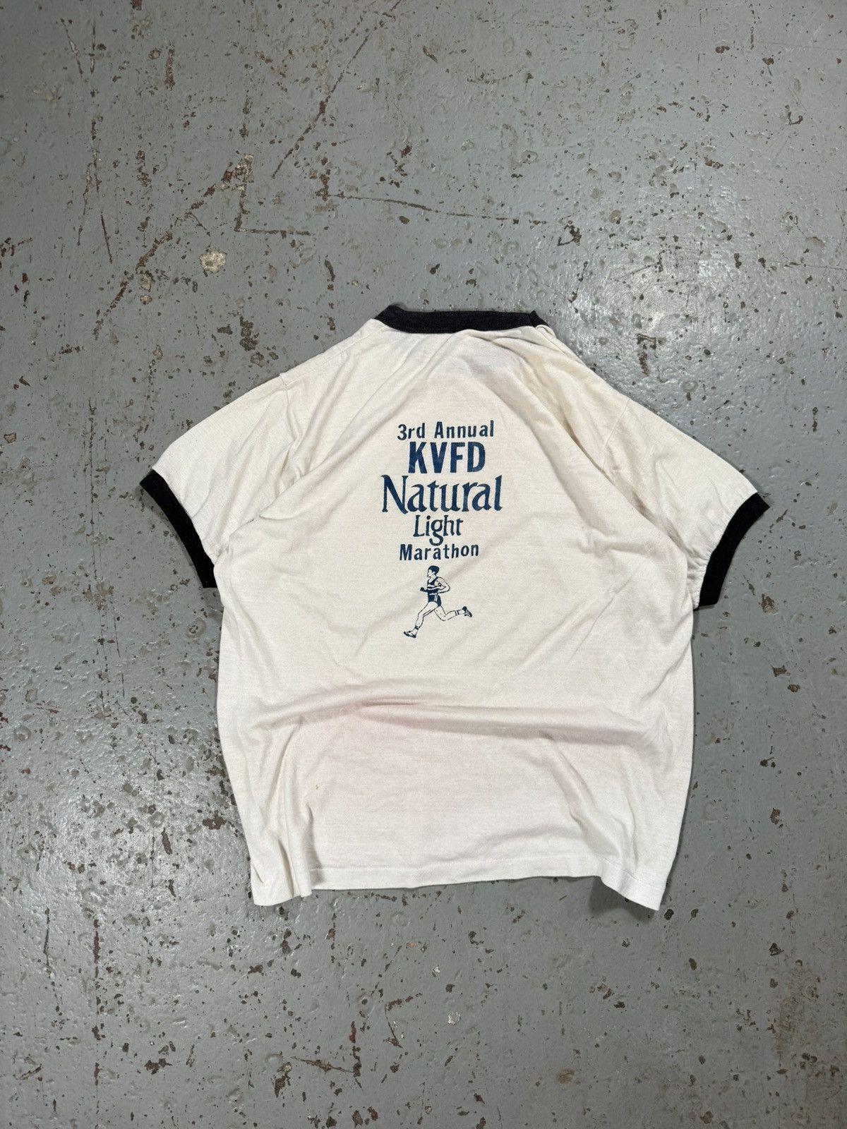 Vintage Single Stitch Natty Light Marathon Ringer Tee