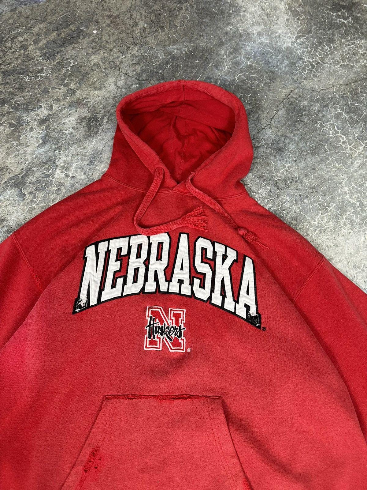 Vintage Distressed Nebraska Huskies Hoodie
