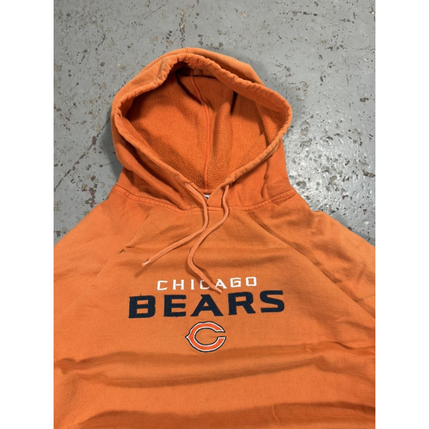 Vintage Thrashed Distressed Faded Chicago Bears Hoodie