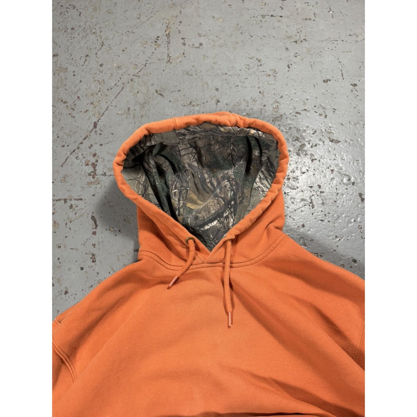 Vintage Carhartt Realtree Lined Hunting Hoodie Faded Distressed