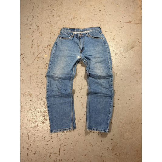 Vintage 1970s Orange Tag Levis Distressed Denim