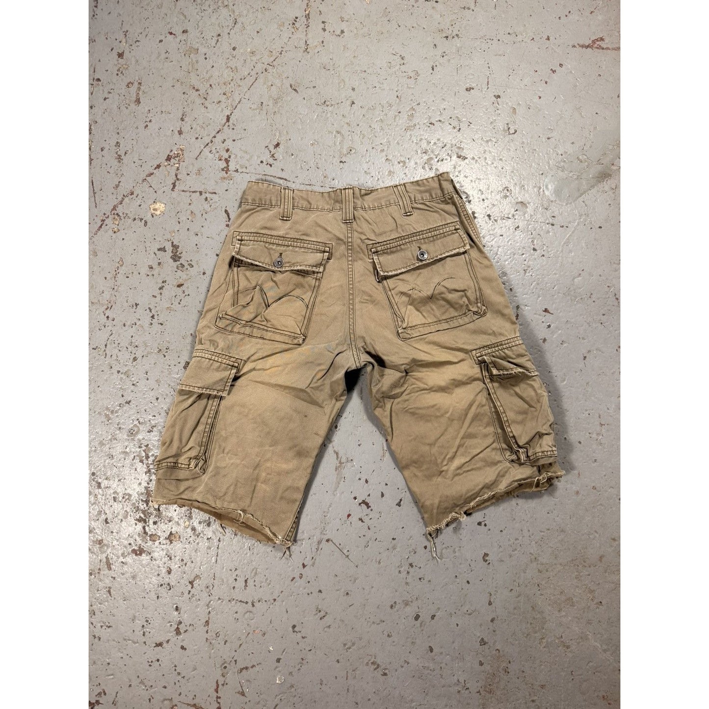 Vintage Sun Faded Levi’s Cargo Shorts Distressed