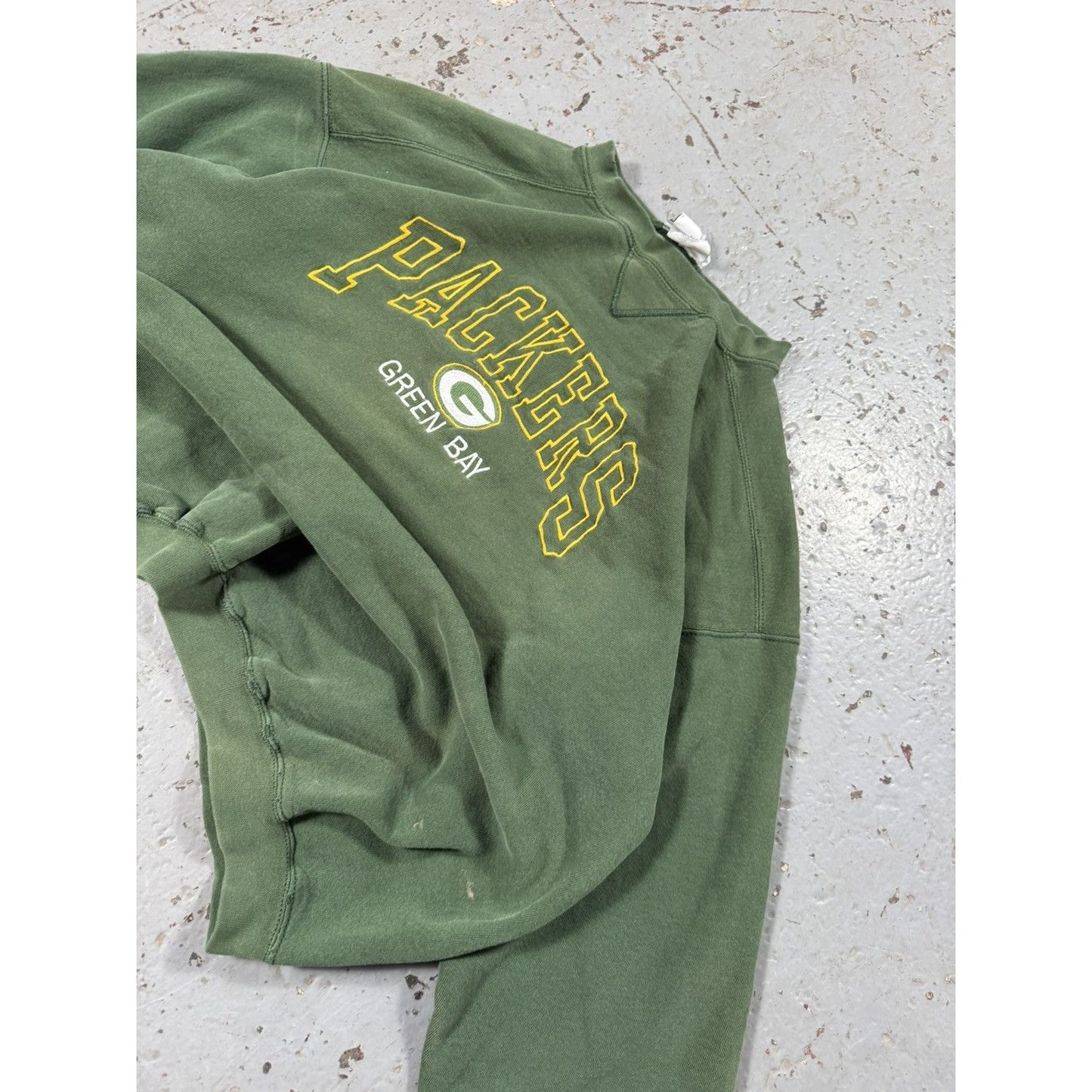 Vintage Thrashed Green Bay Packers Puma Sweater Distressed
