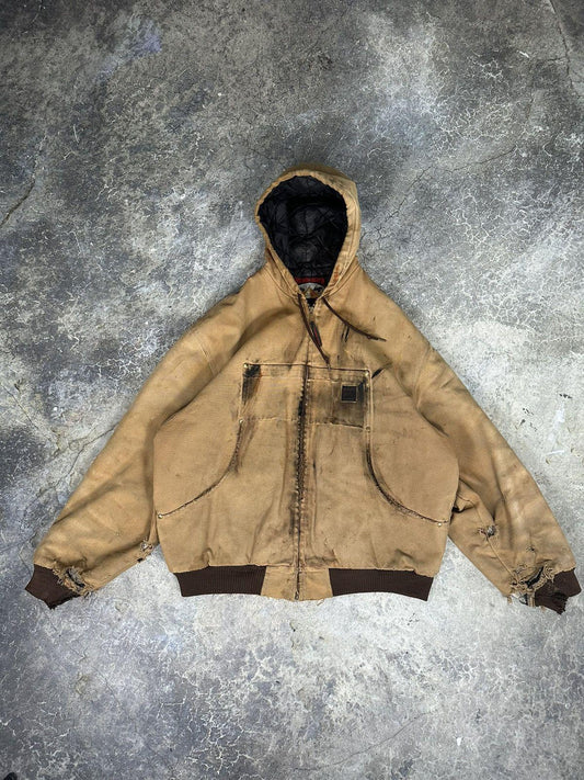 Vintage Carhartt Style Hooded Jacket