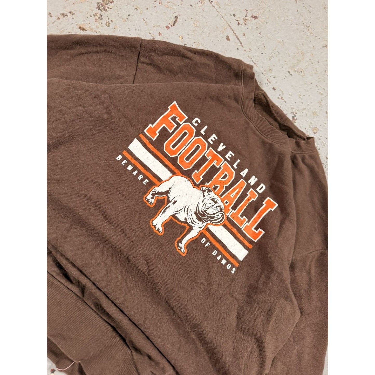 Vintage Cleveland Browns Bulldog Football Sweater