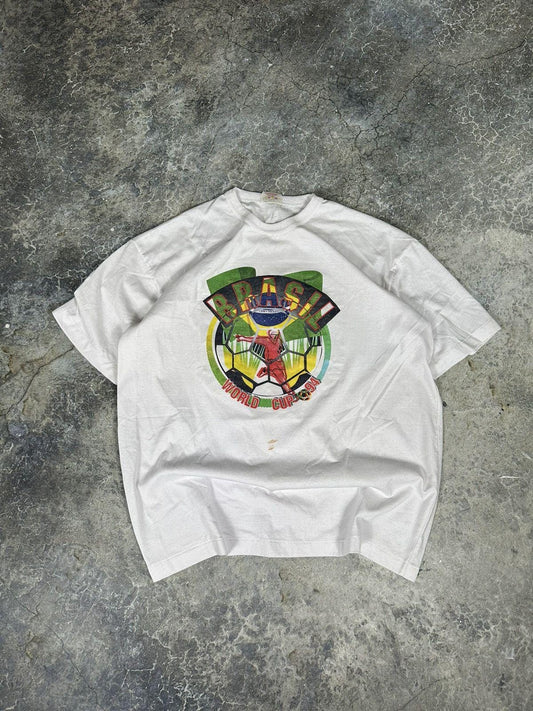 Vintage Brazil futbol Tee worldcup 94