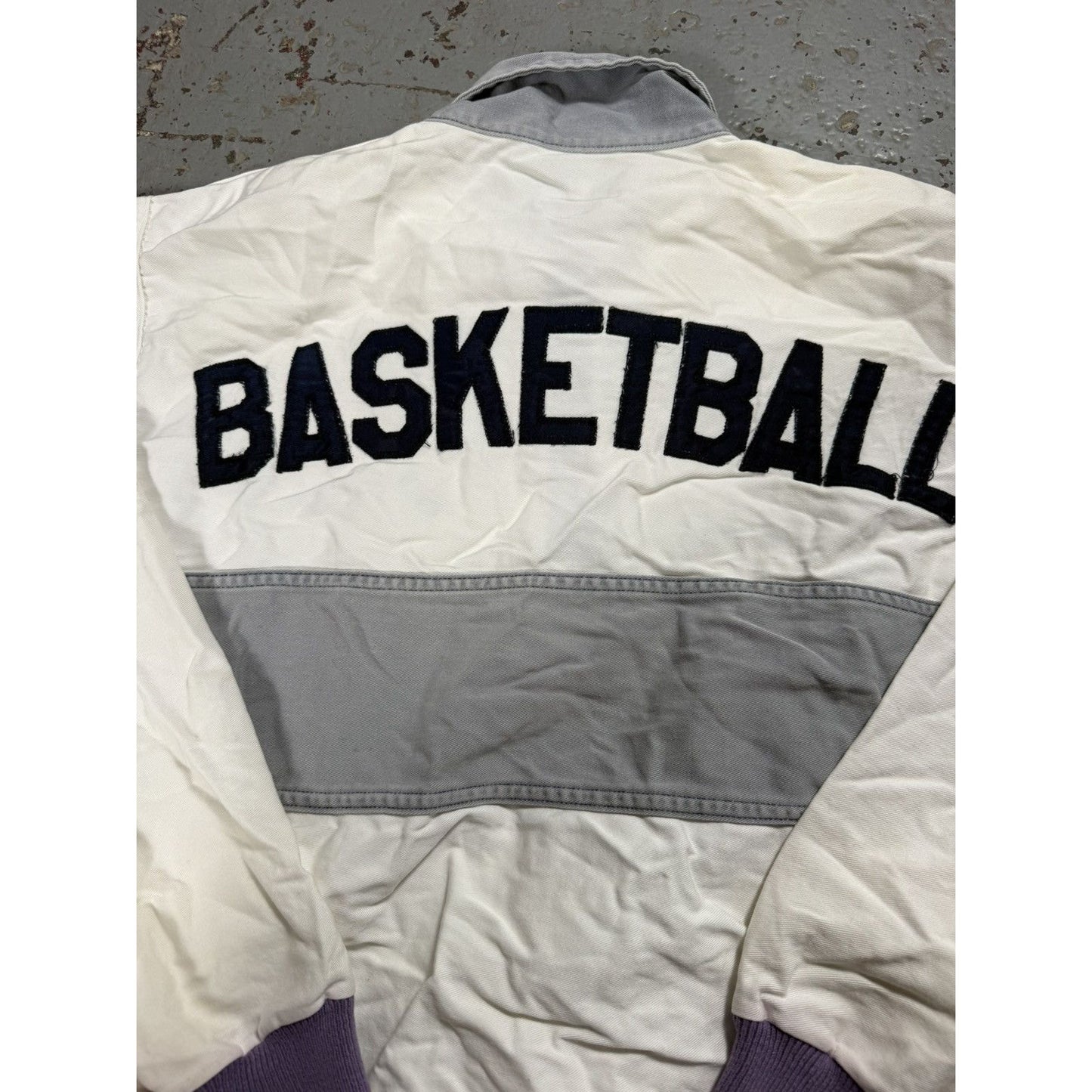 Vintage Basketball Pullover Jacket Quarterzip