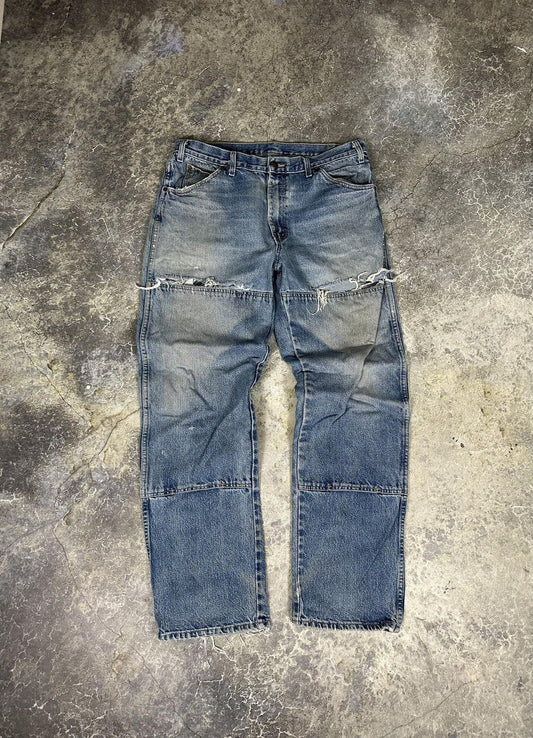Vintage Thrashed Dickies Double Knee Denim
