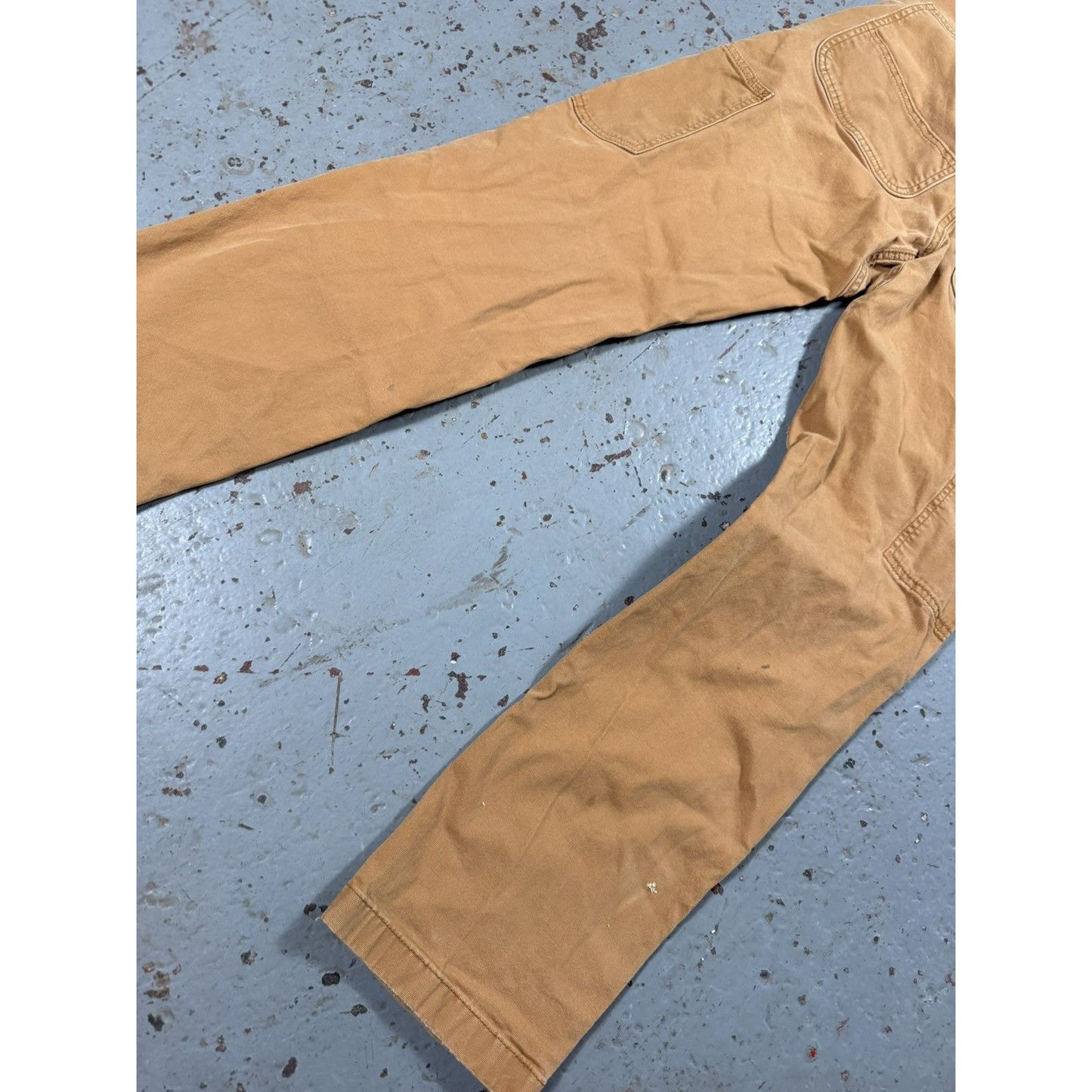Vintage Beige Distressed Carhartt Double Knees