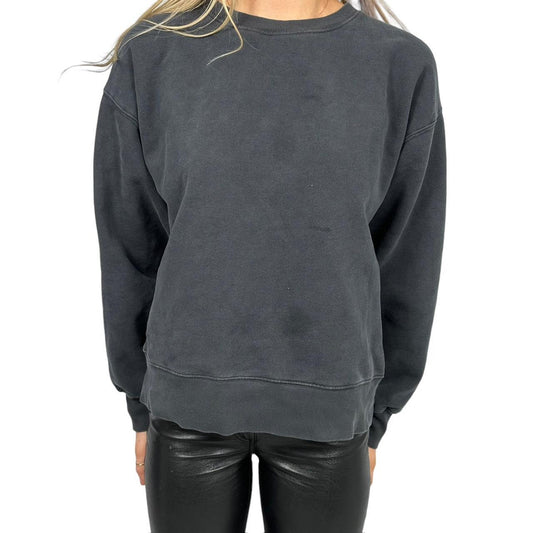 Charcoal tna cozy bf crewneck