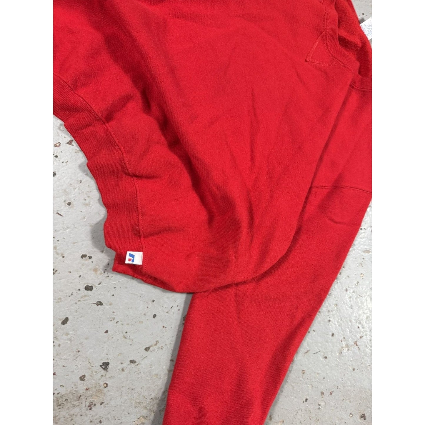 Vintage Russells Athletics Clean Red Blank Crewneck