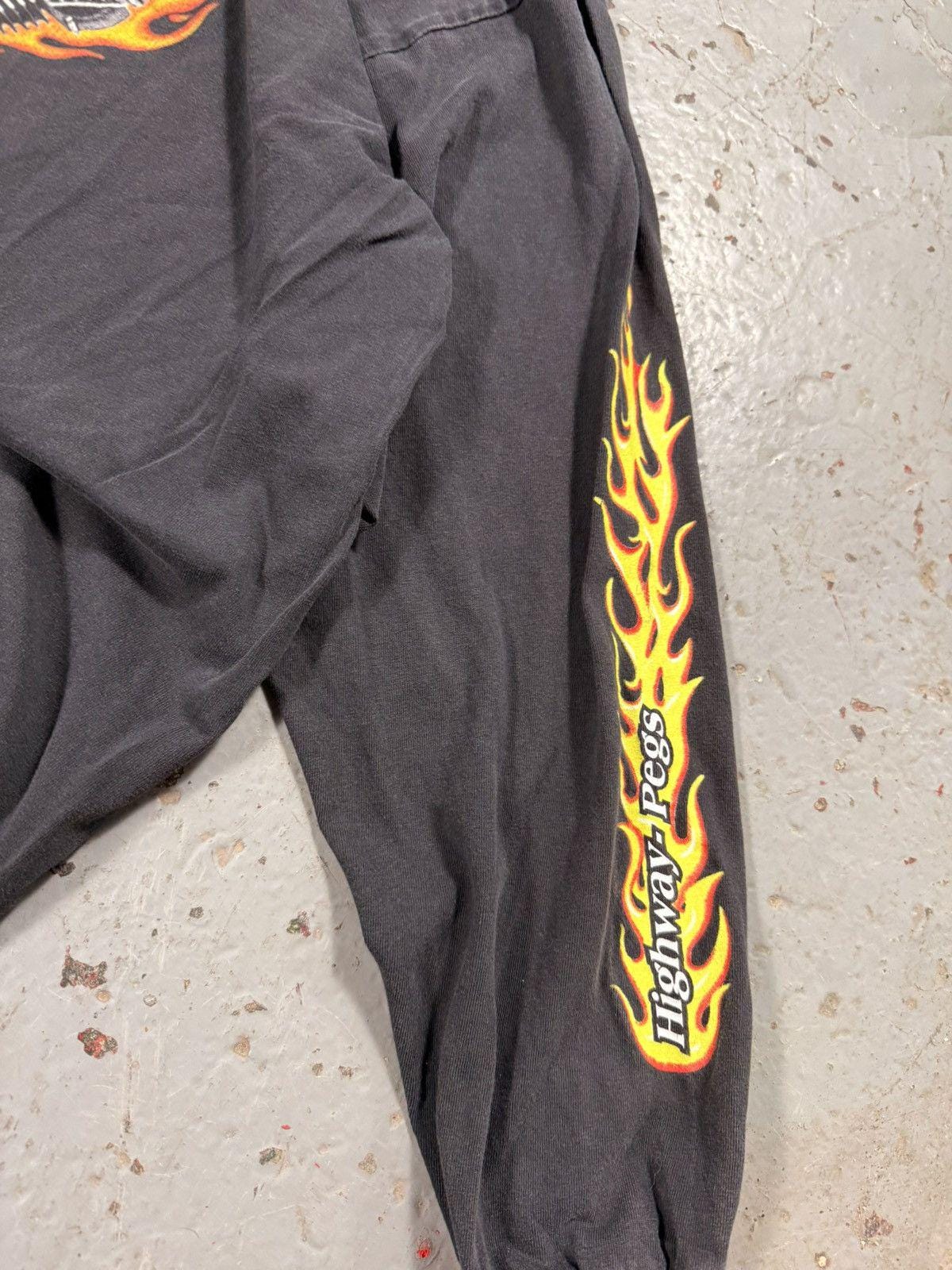 Vintage Harley Davidson V8 Flame Longsleeve Tee