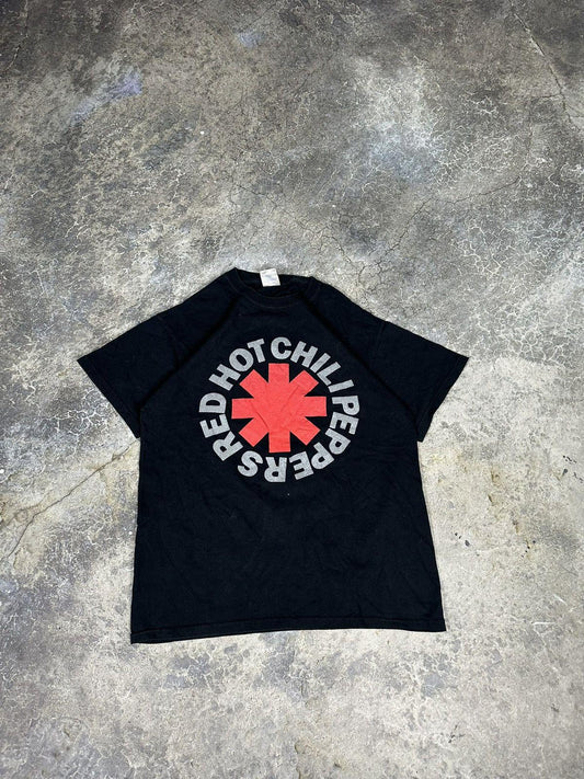 VINTAGE cropped red hot chilli peppers band tee
