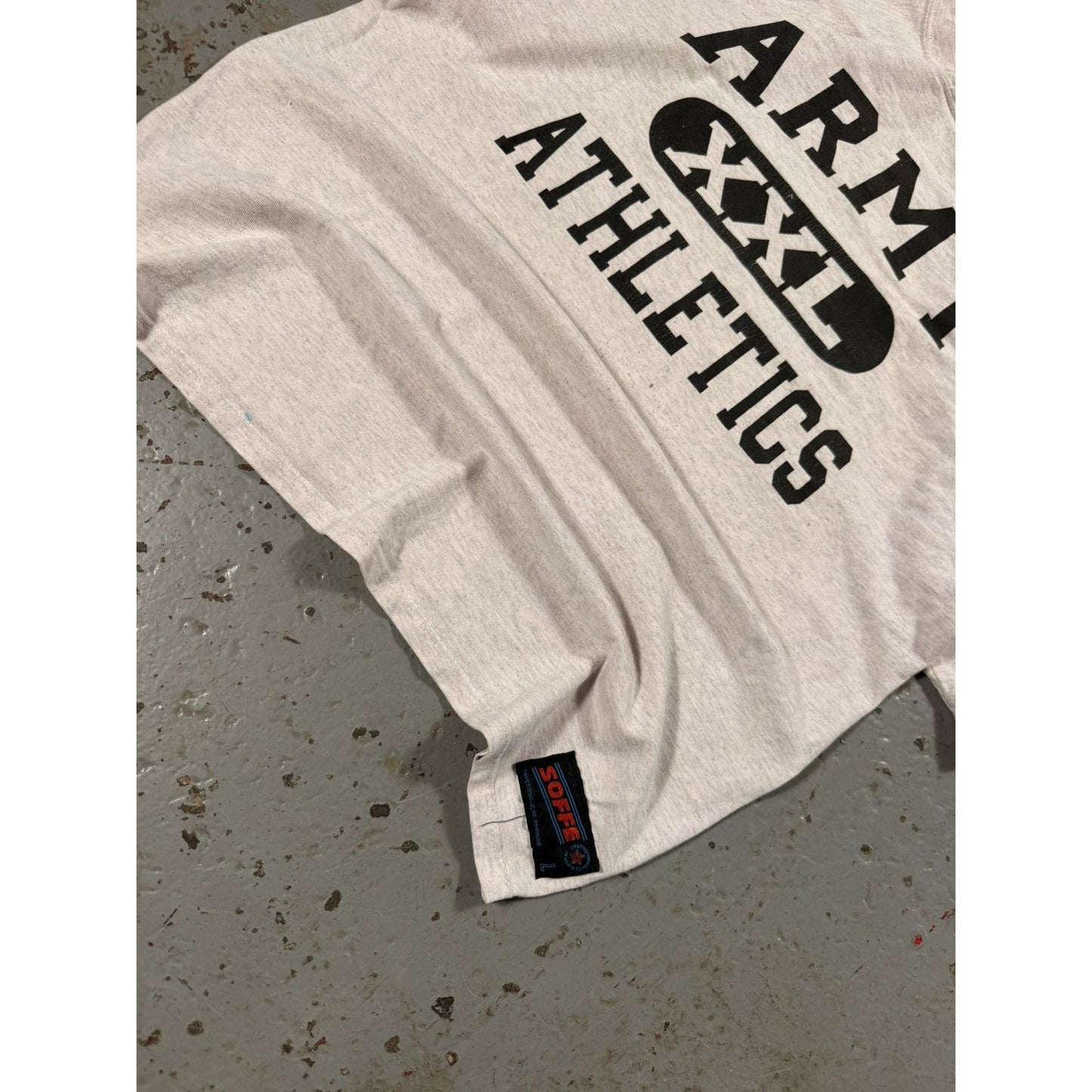 Vintage Army XXL Jersey Mid Length Sleeve 70s Style Tee