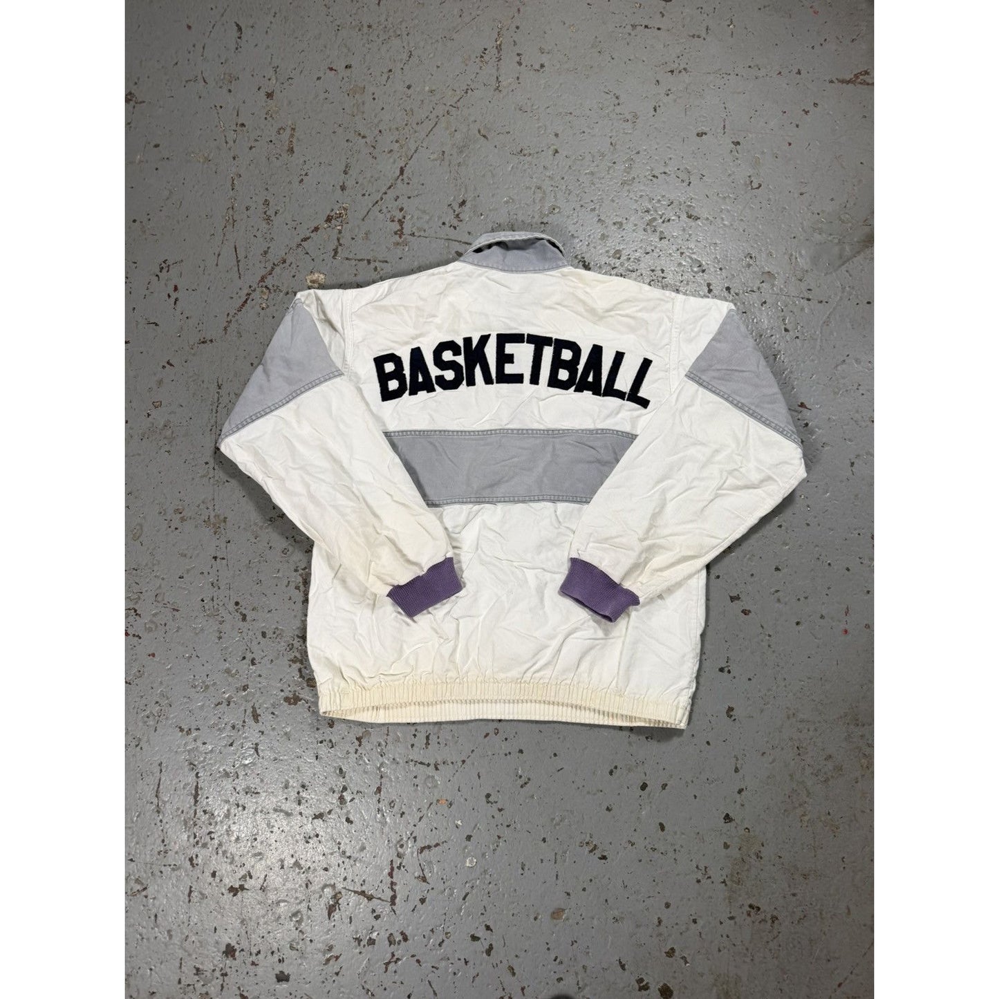 Vintage Basketball Pullover Jacket Quarterzip