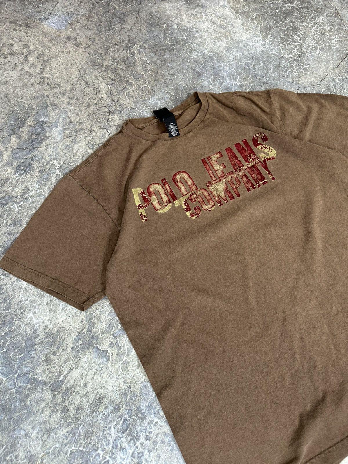 Vintage Distressed Perfect Fit Brown Polo Tee