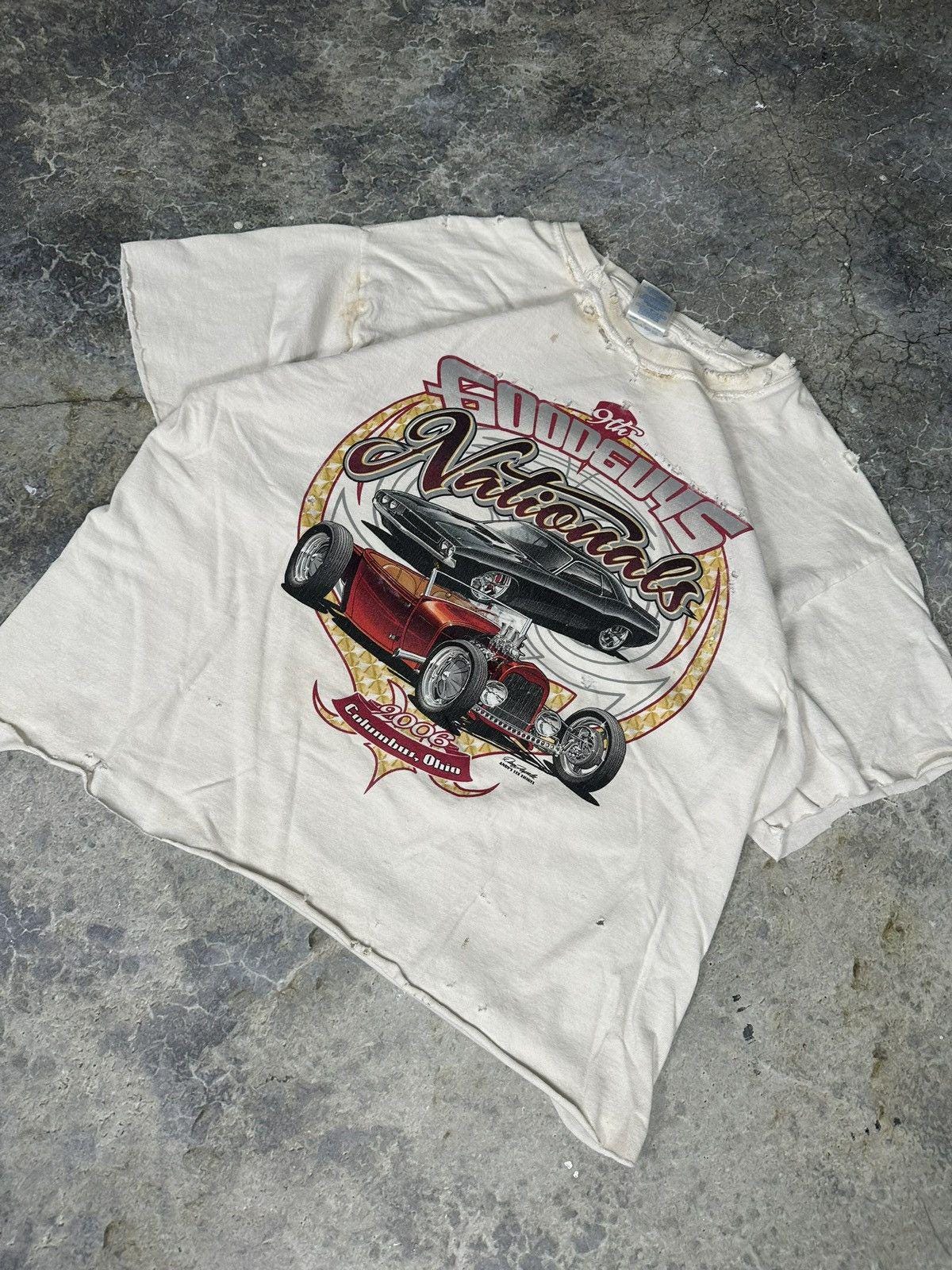 Vintage Thrashed Cropped Classic Cars Tee