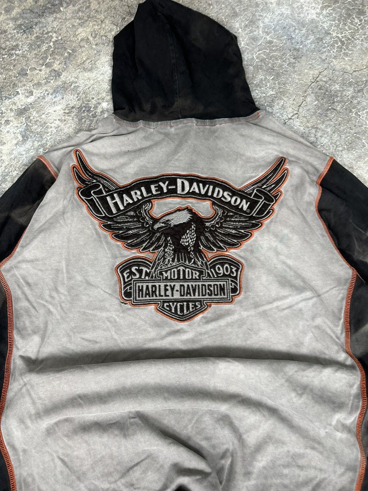 VintageThrashed Harley Davidson Hoodie