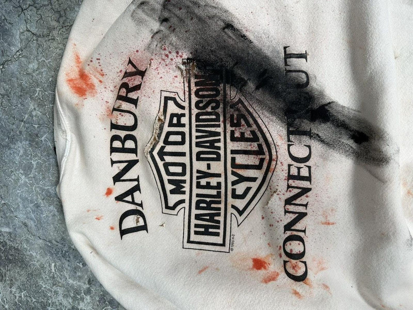 Vintage Road rash Harley sweater
