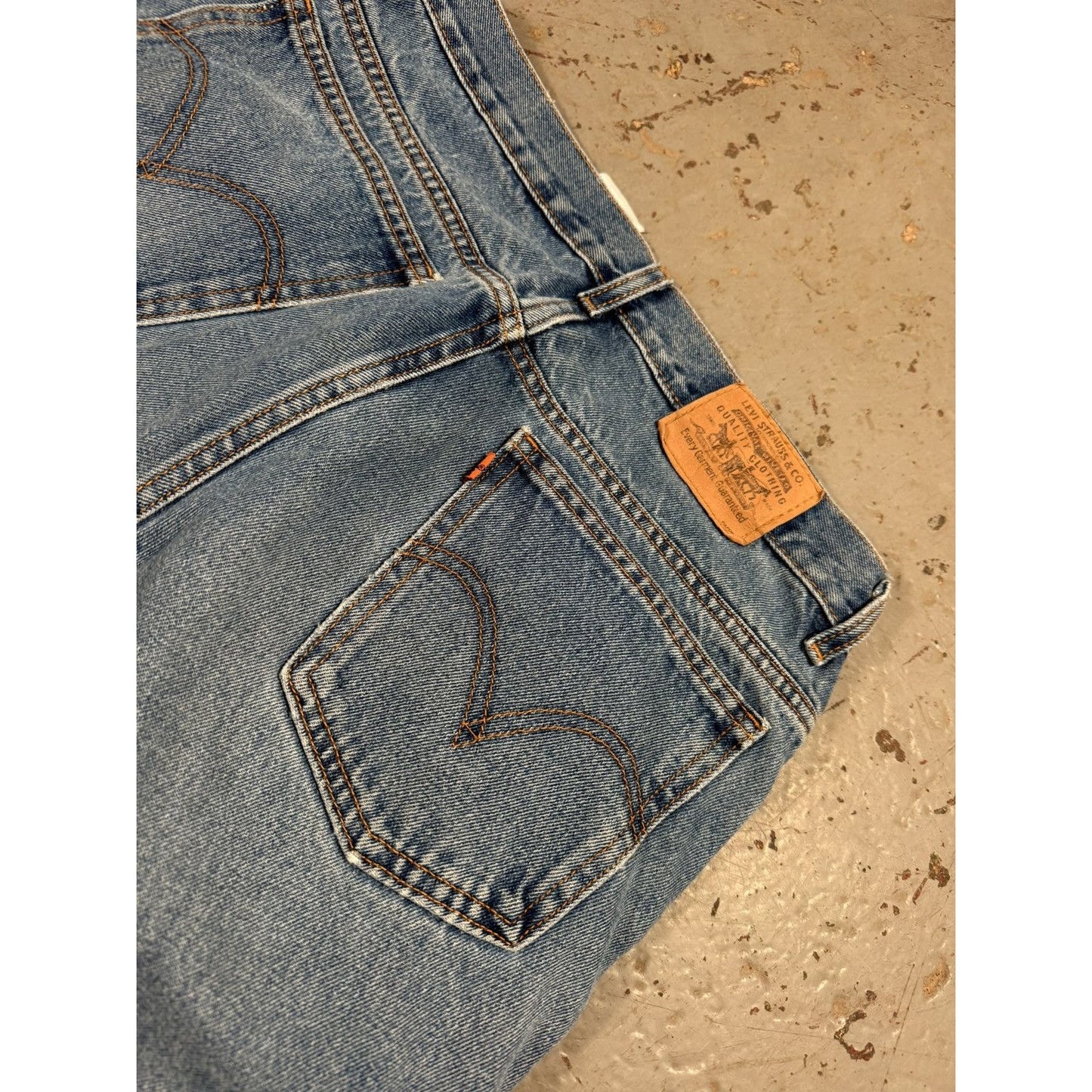 Vintage Levis Orange Tag Distressed Denim 1970s