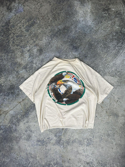 Vintage Cropped Eagles Tee