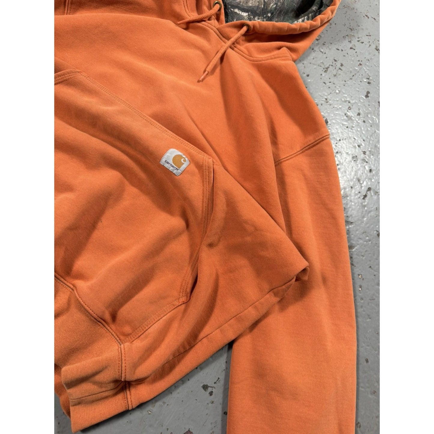 Vintage Carhartt Realtree Lined Hunting Hoodie Faded Distressed