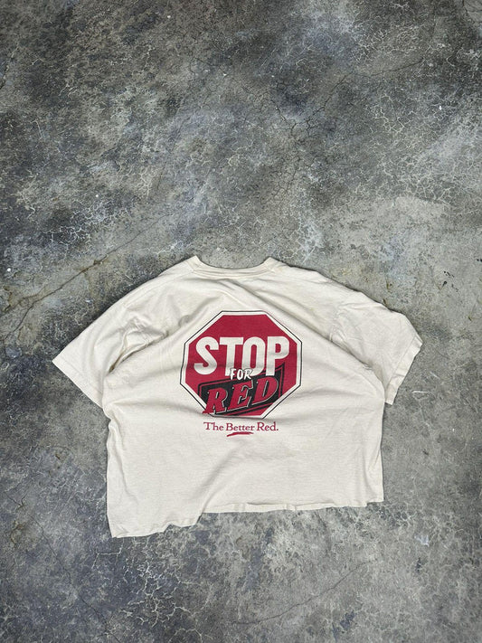 Vintage Cropped STOP LAGER tee