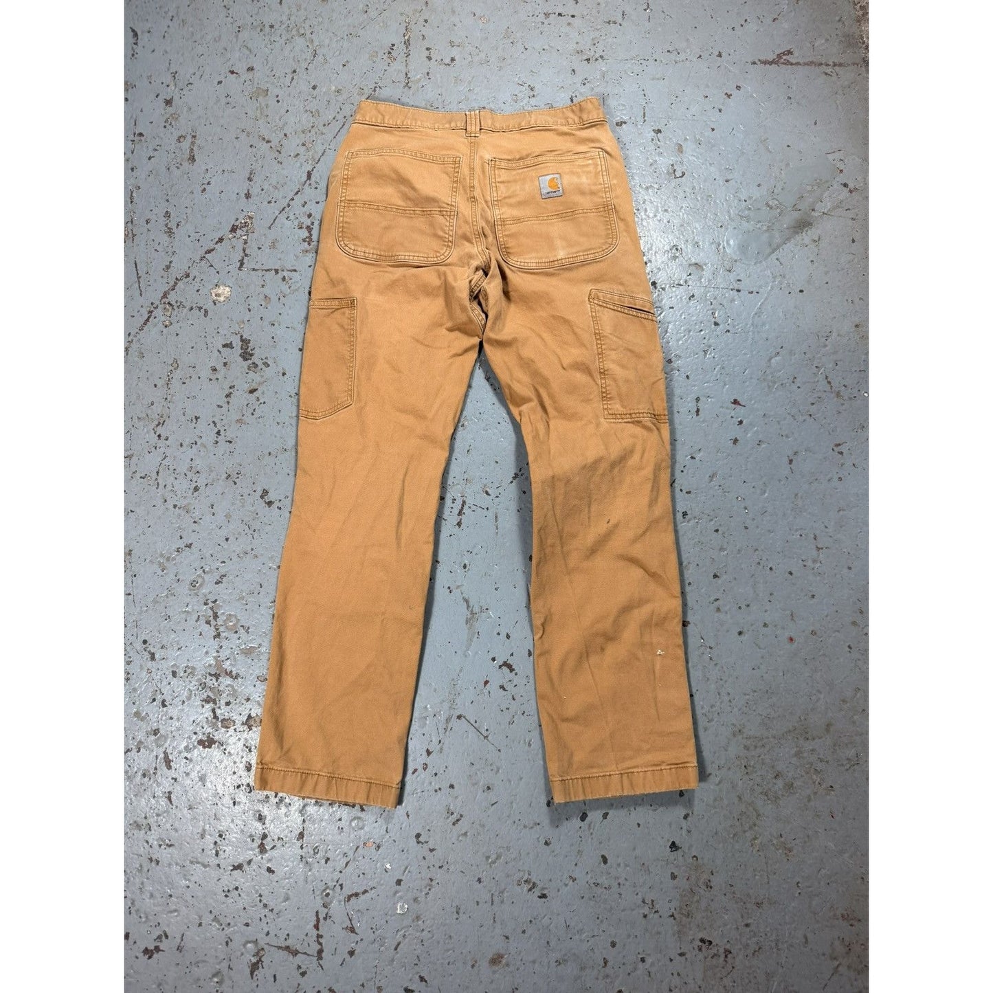 Vintage Beige Distressed Carhartt Double Knees