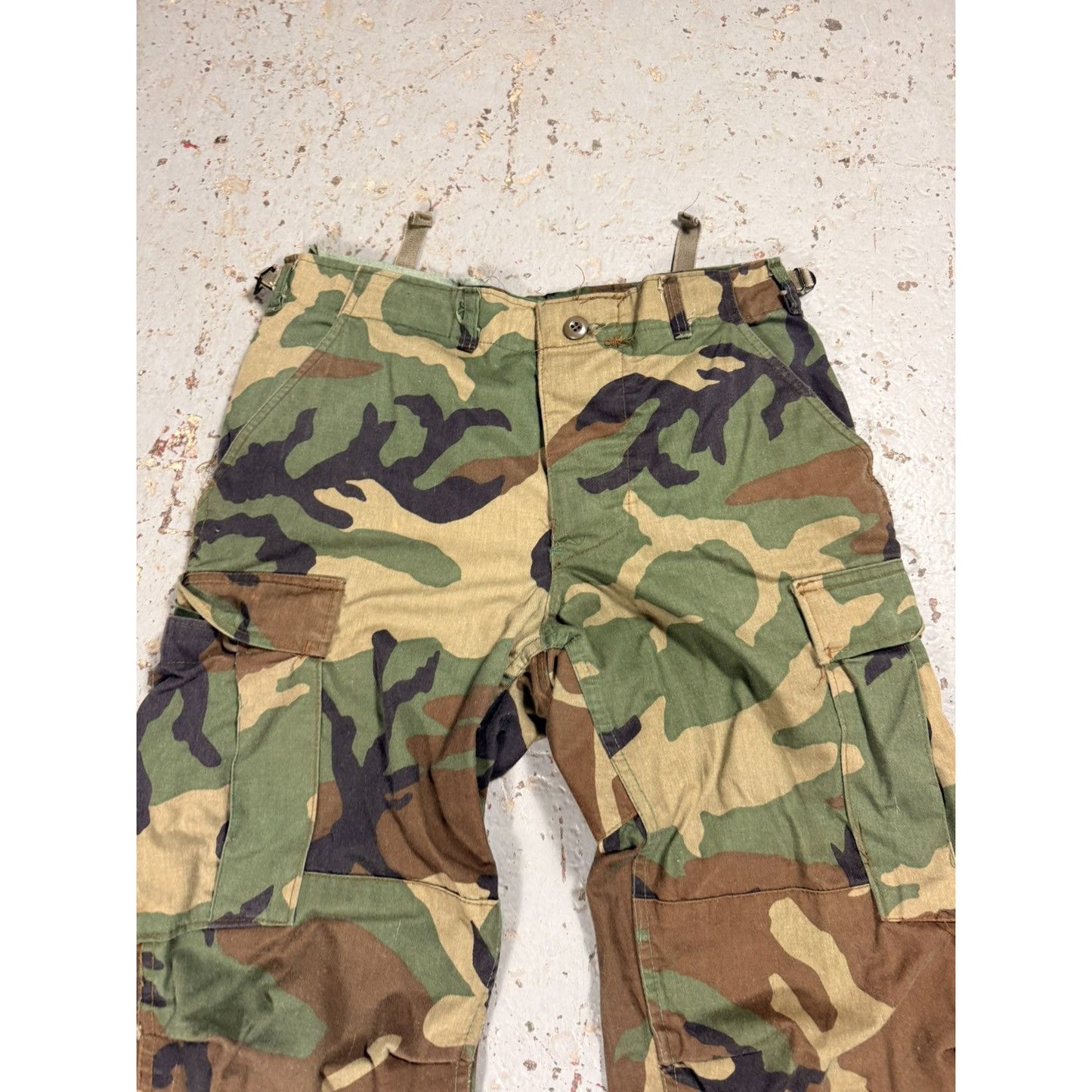 Vintage Dark Camo Military Cargo Pants
