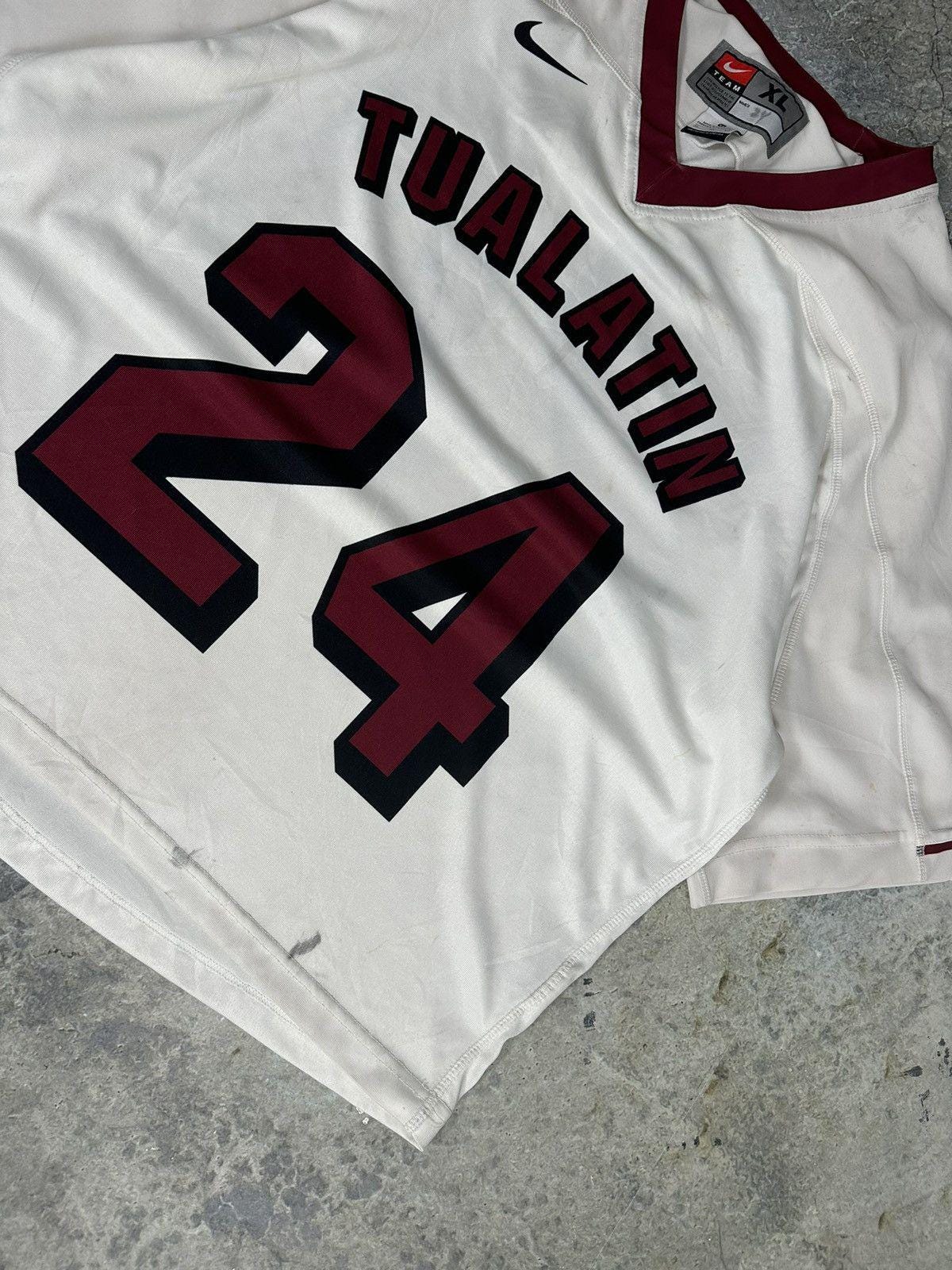 Vintage Distressed Cropped Football Jersey