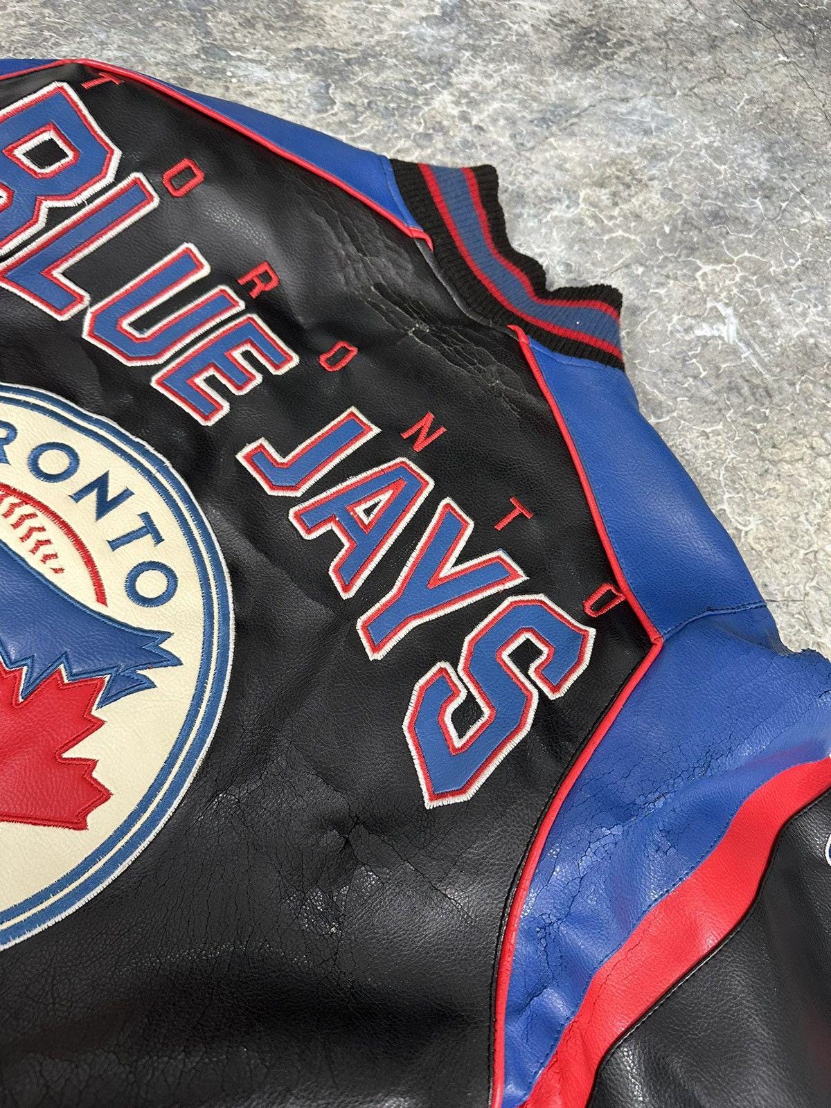 Vintage Distressed Toronto Blue Jays Varsity Jacket