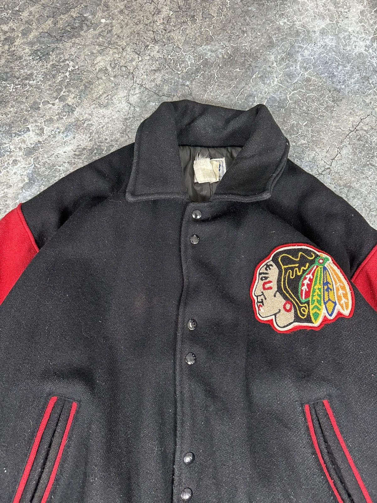 Vintage Chicago Blackhawks varsity jacket