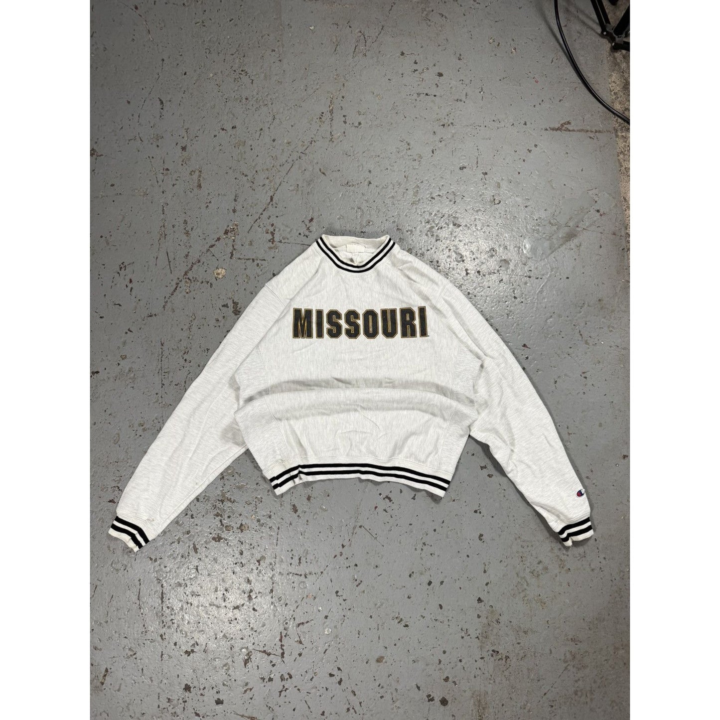 Vintage Sock Style Missouri College Sweatshirt