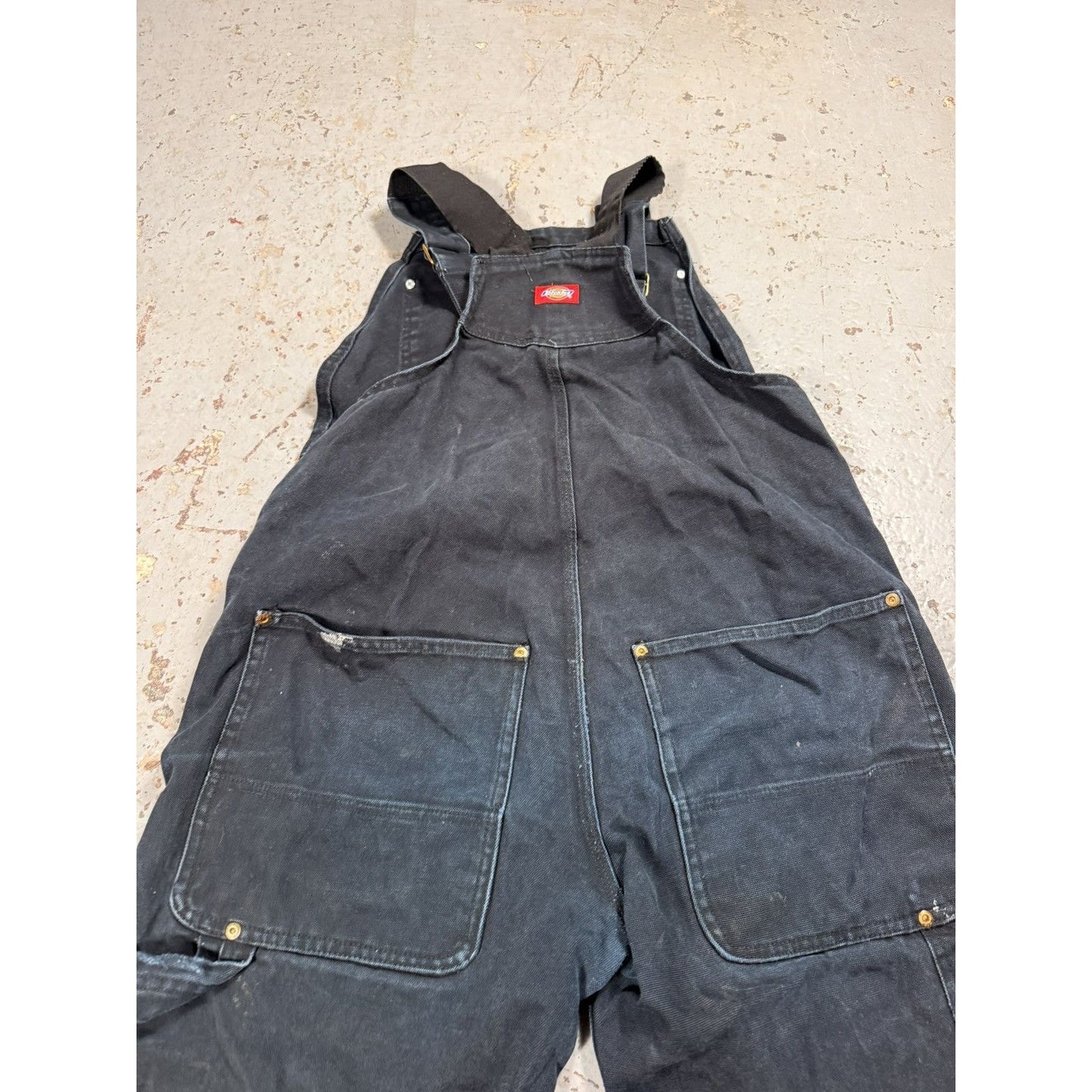 Vintage Dickies Black Denim Painter Overalls