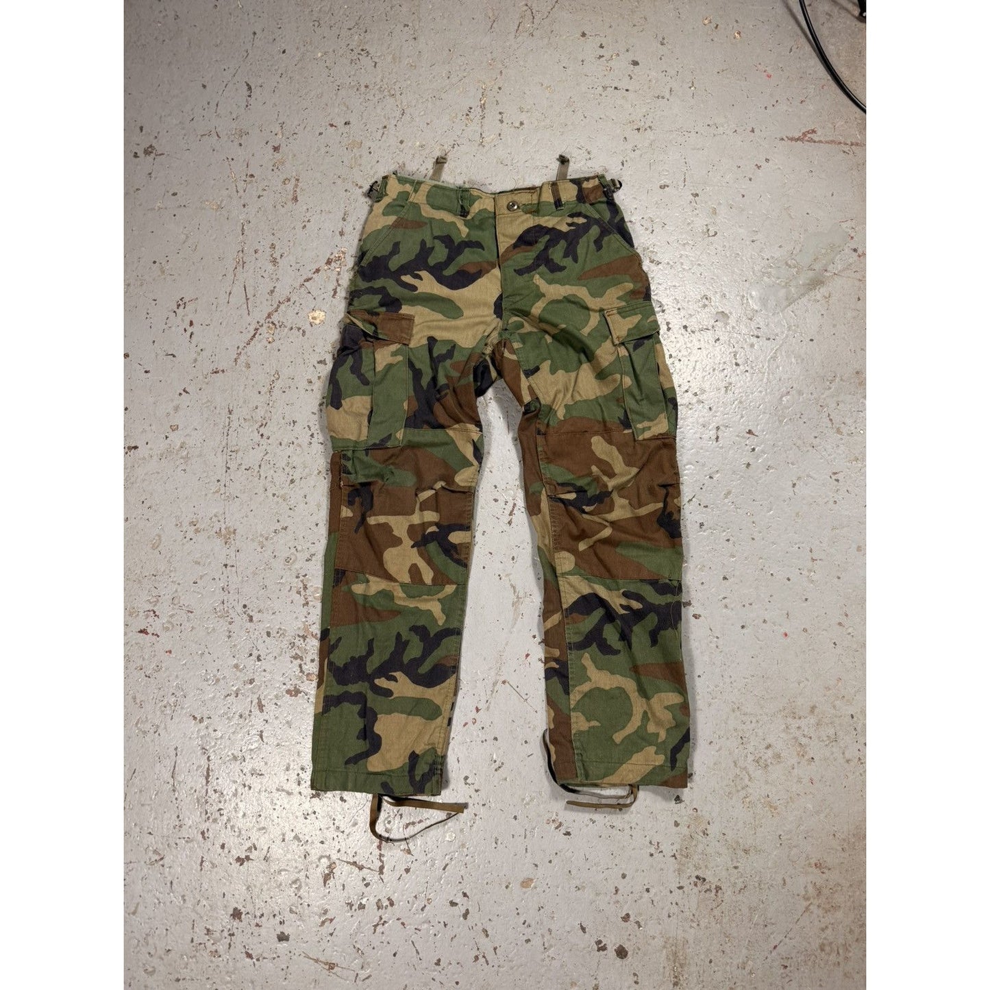 Vintage Dark Camo Military Cargo Pants