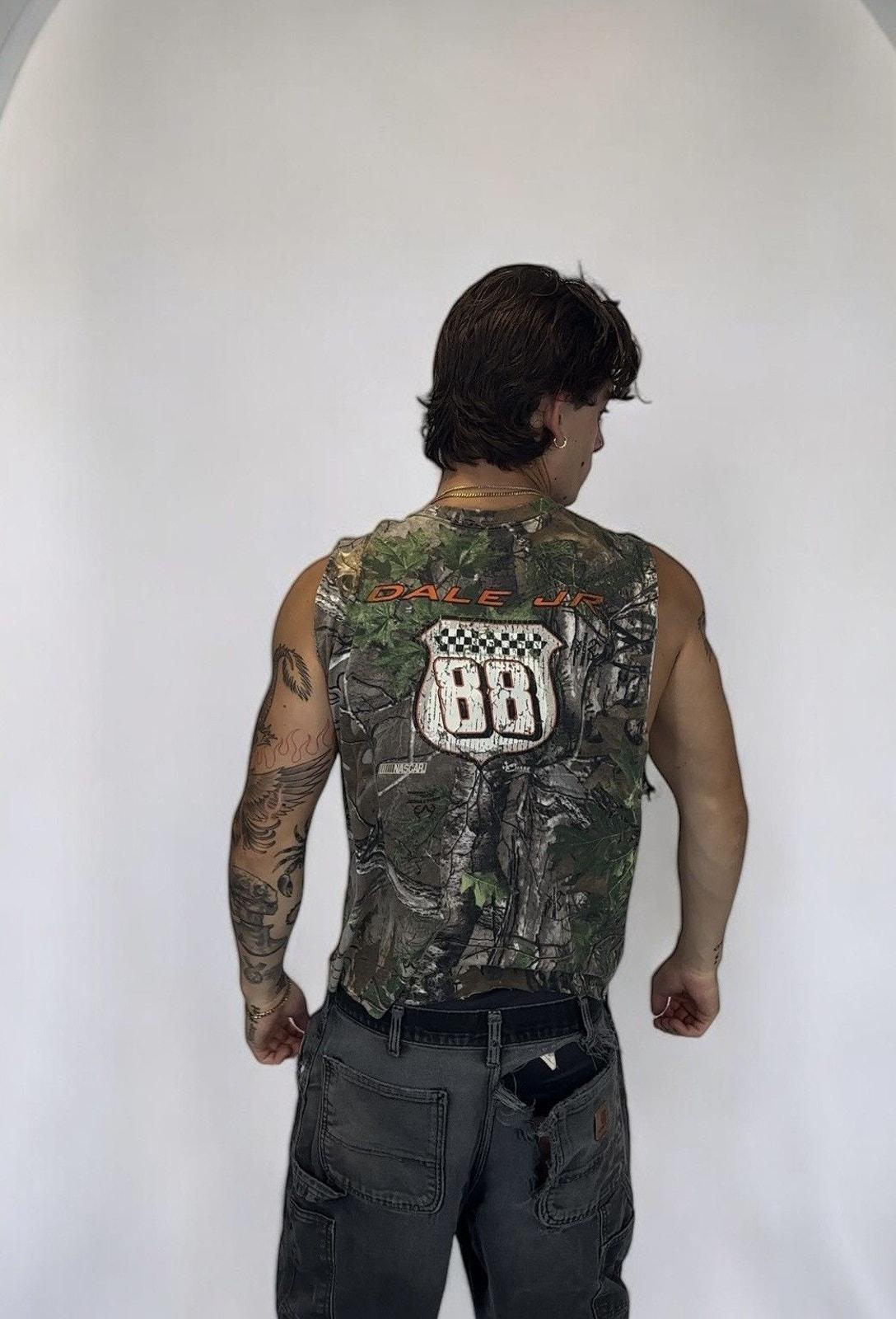 Thrashed Dale Jr NASCAR Realtree cutoff