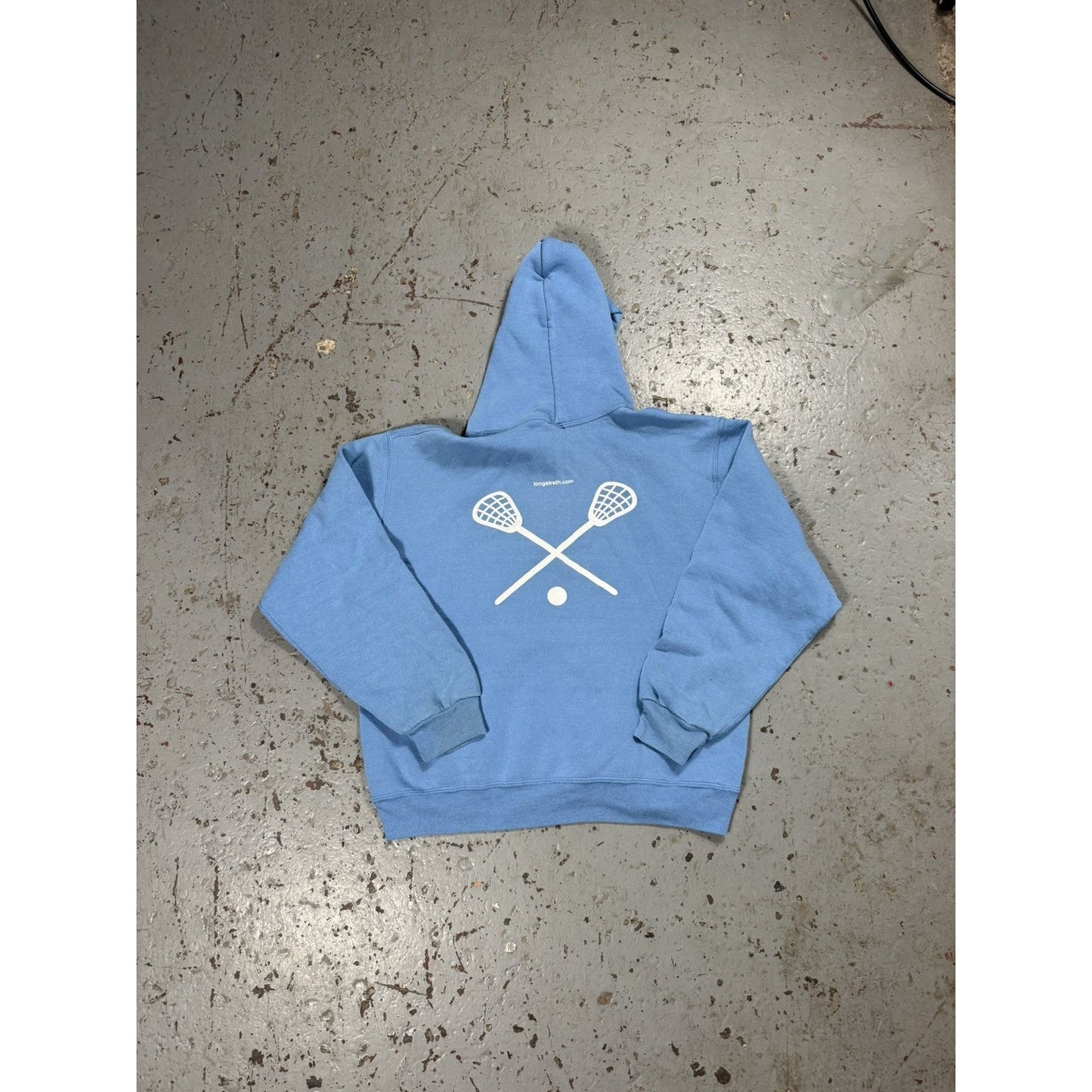 Vintage Russell Athletics Baby Blue Lacrosse Hoodie