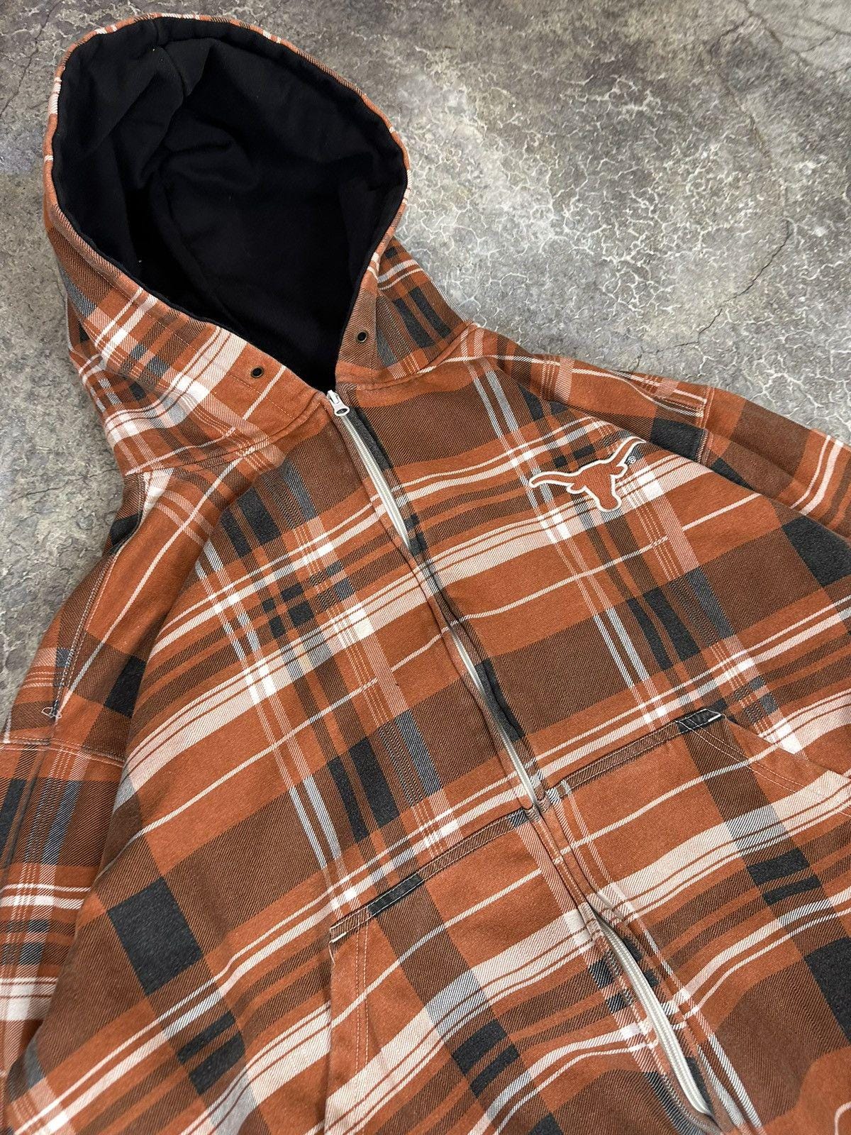 Vintage Texas State Plaid Zipup